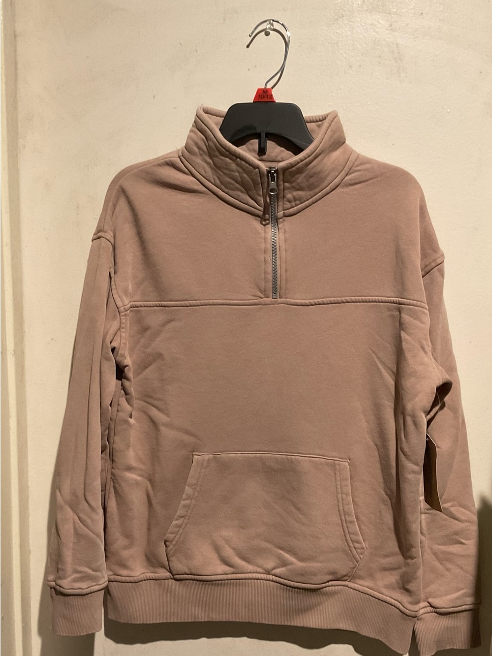 Boys Neck Zipper Sweater in Beige Size 10/12 By Thereabouts Brand New